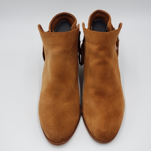 Sam Edelman Suede Ankle Boots with dual zip ankle Closures. Womens Size 7 - Picture 4 of 9